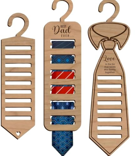 Fegtrtyoa Porte-Cravates en Bois Peint à la Main, Pendentif, Support de Rangement de Cravates en Bois pour Souvenirs