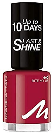 Manhattan Last und Shine Nagellack, Nr.660 Bite My Lip, 1er Pack (1 X 8 ml)