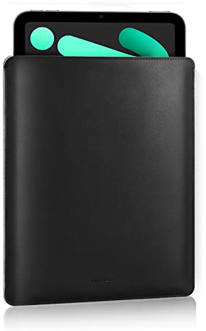 MoKo 7-8 Inch Tablet Sleeve, PU Leather Briefcase Slim Stylish Case Pouch Fit with 8.3 inch iPad Mini A17 Pro 2024, iPad Mini 6/5/4/3/2/1, Galaxy Tab S2 8.0, Tab A 8.0, ZenPad Z8s 7.9, Black