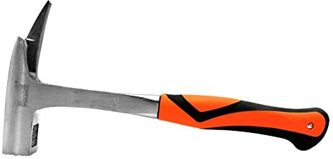 Bass Polska Marteau de charpentier de 600g pour les travaux de toiture Equilibre optimal Manche et pointe en acier Poignée ergonomique profilée Noir