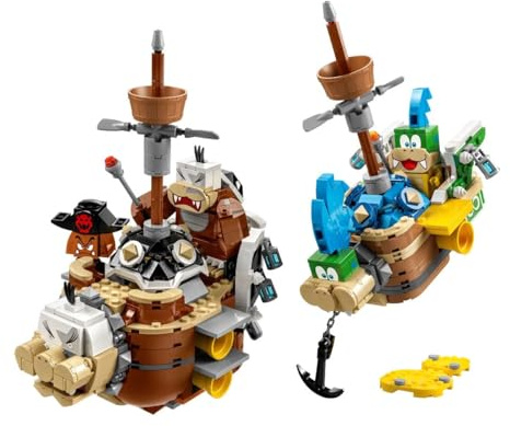 LEGO Super Mario 71427 Ensemble d'Extension Forteresses Volantes de Larry et Morton, Jouet avec Personnages