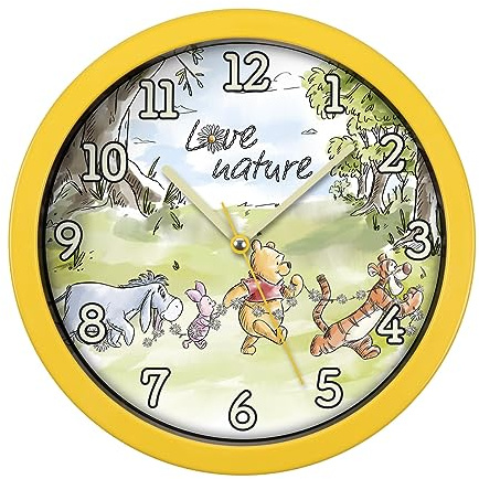 Disney Winnie Puuh WP3014 Wanduhr Gelb