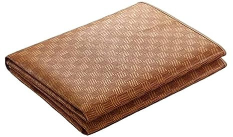 Estera de Bambú de Verano Estera De Dormir De Verano, Colchón De Refrigeración, Estera De Dormir De Ratán Plegable, Almohadilla Fresca, Antideslizante, Suave Estera de Cama de Bambú ( Color : Natural