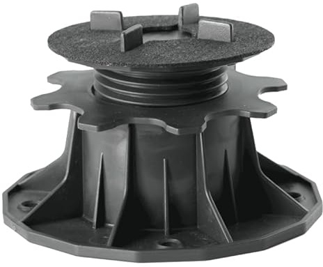 Justierbare Plattenlager Stelzlager für Terrassen-Platten - Höhenverstellbare Stellfüße für Keramik, Stein, Beton und Fliesen - 48 Stück, 34-70 mm