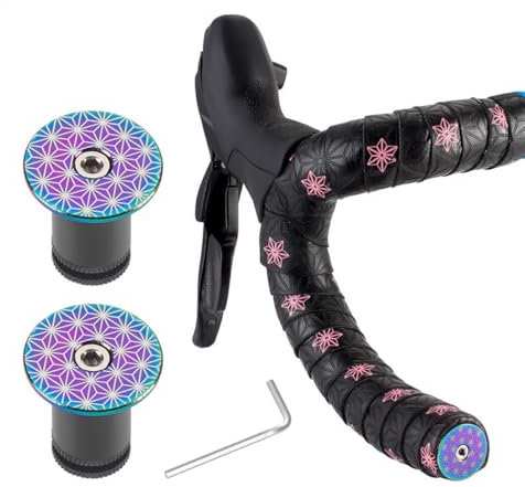 HOUSON Lenker Endkappen, Aluminium Lenkerstopfen Bar Ends für Mountainbike MTB, Rennrad Fahrrad Bunt