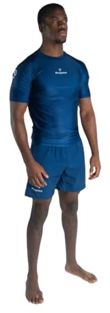 Progress Jiu Jitsu Academy+ Short SleeveRashguard | Flexible and Durable BJJ Rash Guard | Moisture-Wicking Compression Tops for Men and Women | 80% Polyester/20% Spandex