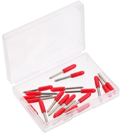 Happyyami 20pezzi Lame Da Taglio Tungsteno Per Lettering Per Plotter Da Taglio Parti Per Taglierine Per Computer Lame Resistenti Per Pellicole Oscuranti e Materiali Sottili