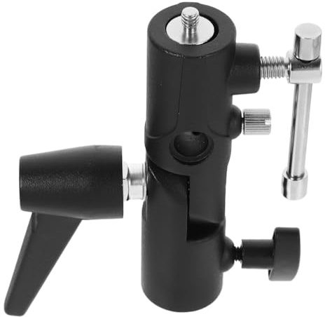 Operitacx Soporte para Flash De Cámara Montura Tipo h Adaptador De Soporte De Luz para Fotografía Profesional Versátil Compatible Paraguas y Trípode Portátil De Aleación De Aluminio