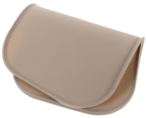 Gatuida Pet Futtermatte aus mit Erhöhten Rändern rutschfeste Napfunterlage für Hunde und Katzen und Leicht zu Reinigen für Futter und Wasser Beige