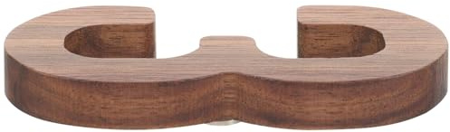 HOLIDYOYO Numéros d'Adresse en Noyer Foncé Grand Format 3D Massif Chiffres Modernes pour Maison Extérieure Boîte aux Lettres et Porte Design Contemporain Solide