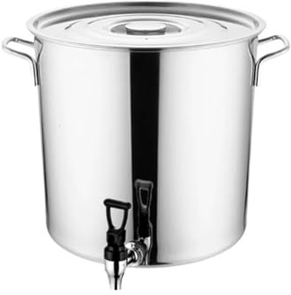 Pentola for zuppa, pentola for zuppa con rubinetto, botti for vino in acciaio inox, bidoni del latte pentola for cucinare in acciaio inox for catering(20l)