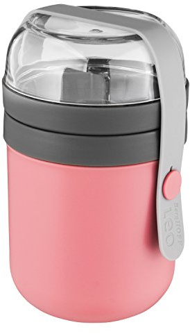 Berghoff Mehrzweck Lunch Dose Leo Silikon/Kunststoff Rosa, Größe: 9,5cm x 15,5cm, 3950122