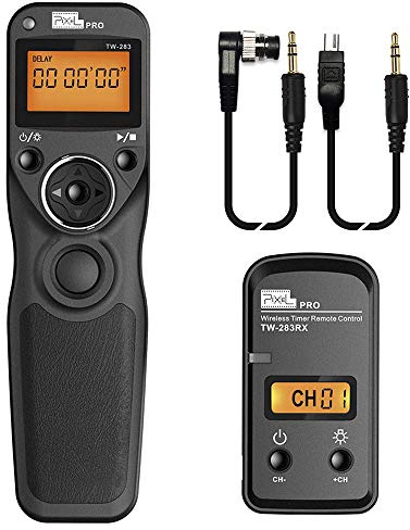 Remote Shutter Release Compatible for Nikon, Wireless Shutter Release Timer Remote Control Pixel TW-283 DC0/DC2 Compatible for Nikon D5200 D5300 D7100 D850 D800 D750 D610