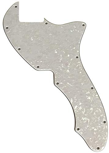 Passend für US Telecaster Thinline 69 Reissue Tele Blank Style Guitar Pickguard (4-lagig, White Pearl)