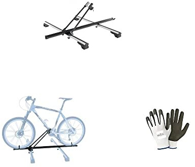 COMPATIBILE CON FIAT PANDA CROSS PORTABICI PER TETTO AUTO PORTABICICLETTA PER BARRE PORTATUTTO CARICO MASSIMO 15KG MATERIALE IN ACCIAIO PORTA BICI DA PORTAPACCHI