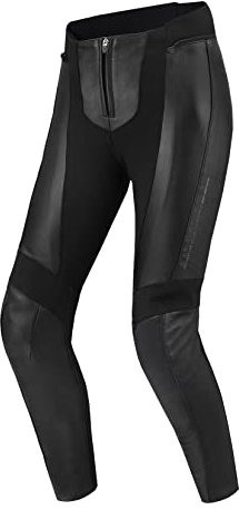 SHIMA Monaco 2.0 Leder Motorradkombi Damen - Schwarz Frauen Motorrad Lederkombi mit Protektoren - Hose und Jacken (Hosen, M)
