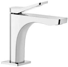 Gessi Rilievo, miscelatore monocomando per lavabo versione S (D32 mm), senza scarico, sporgenza 126 mm, 59002, Colorazione: Rame spazzolato PVD