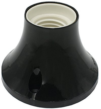 5x E27 Decken- / Wandarmatur mit Fassung gerade Schwarz Deckenfassung ø 83x58,2mm ohne Lampe
