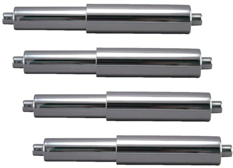 Plumb Pak PP836-44 Keeney Universal Spring Loaded Toilet Paper Roller Holder Replacement, 1 Count (Pack of 4), Chrome