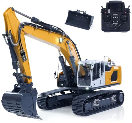 TOUCAN RC HOBBY Hydraulischer RC-Bagger 1/14 für 945 ferngesteuerte Bagger Verbessertes 5-Wege-Wegeventil RC-Schwerlastgeräte für Erwachsene