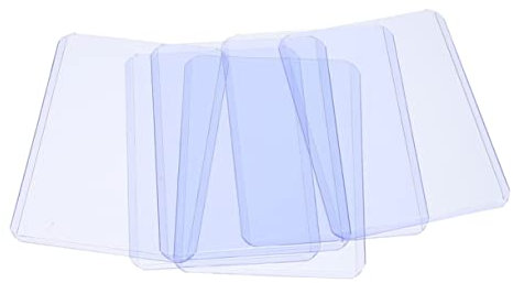 KONTONTY 50 Stück Kartenhüllen Doppelseitige Transparente Kartenhüllen Pvc-kartenhüllen Für Spielkarten Und Fotos