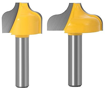 Fresa, 2 unids/set Juego de brocas for enrutador de ranura Ogee, herramienta de tallado de carpintería con vástago de 8 mm