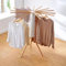 TOOSOAR Tendedero de Madera, Tendedero Plegable, Tendedero Trípode con 16 Varillas,para Colgar en Interiores y Exteriores