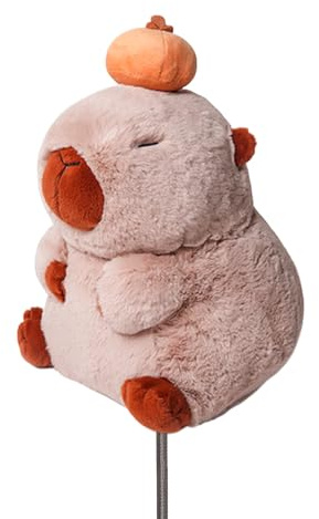 RLOMUTE, copritesta per mazze da golf a tema animali - Morbide, antipolvere e portatili per driver/fairway/ibrida (1.F.H), divertente regalo per uomini, donne e bambini golfisti - Topo arancione