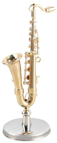 Saxophonminiatur, Leicht Zu Angewandt, Klein/groß, Goldplattiert Mini -Saxophon, Messinginstrument Miniatur, Multi -Verwendungen, Für Kinder, Musiker Oder Musikliebhaber