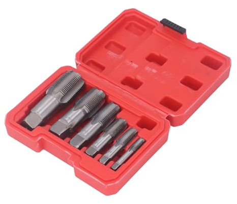 EJGMCNSGB Juego de 6 machos de roscar para tuberías de PVC (1 Pulgada, 3/4 Pulgada, 1/2 Pulgada, 3/8 Pulgada, 1/4 Pulgada, 1/8 Pulgada)