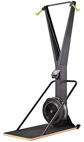 Macchina per esercizi di sci, cross trainer indoor per allenamento di forza e allenamento cardio con monitor display