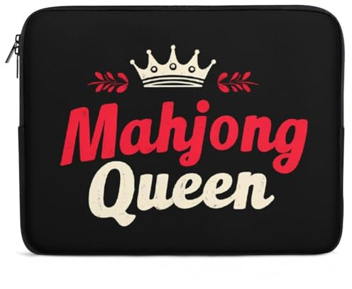 Mahjong1 Queen Mom Chinese Gambler - Maletín de transporte para portátil Ultrabook, Estilo:, 12inch