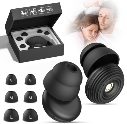Ohrstöpsel Gute Nacht, Neu Ohrstöpsel zum schlafen 45dB Gehörschutz | Ear plugs Noise Cancelling Wiederverwendbare Soft in 3 Größen (S/M/L) Gut zum Schlafen, Reisen, Konzentration