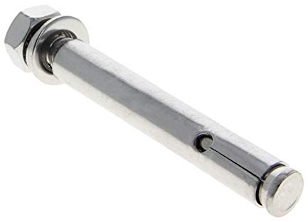 MroMax Lot de 2 boulons d'extension, Goujon d'ancrage, M10 x 100 mm en acier inoxydable 304