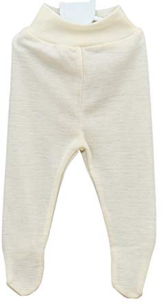 Vilma Kenti Baby Hose aus Reiner Merinowolle mit Fuß und breitem Bund (62)