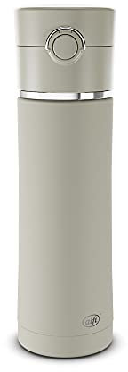 alfi Balance Tea Bottle 500ml, Silver Lining, Thermoflasche aus Edelstahl mit Teefilter, Trinkflasche auslaufsicher, hält 12 Stunden warm, absolut dicht, Druckverschluss, spülmaschinenfest, BPA-frei