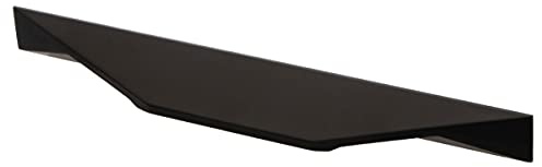Gedotec Griffleiste Schwarz matt aus Aluminium - Möbelgriff schwarz für Schubladen | CUTT | Küchengriff Länge: 600 mm | Design-Griff | Profilgriff | 1 Stück Schrankgriff inkl. Befestigungsschrauben
