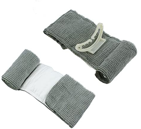 2 st stödbandage kompressionstejp första hjälpen benstöd tubbandage för bergsklättring, vandring och jakt, 10 cm