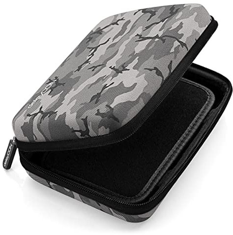 deleyCON Navi Tasche Navi Case Tasche für Navigationsgeräte - 6 Zoll & 6,2 Zoll (17x12x4,5cm) - Robust & Stoßsicher - 1 Innenfach - Camouflage