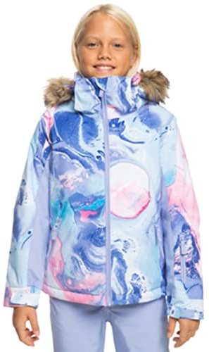 Roxy American Pie SE Veste pour fille, Paysage bleu azur, X-Large