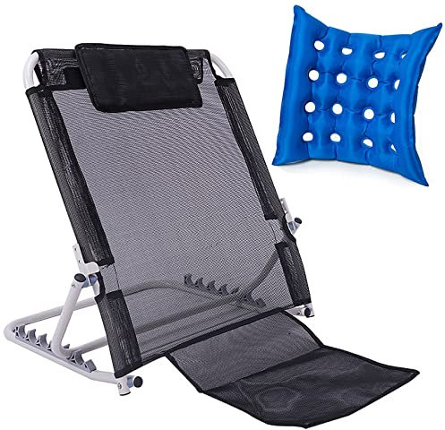 Bettrückenlehnenstütze (von 0° bis 80°), Rückenstütze für das Aufsetzen im Bett, Bettstützen zum Aufsetzen, 6-Gang-verstellbare Bettkeilstütze, Sitzen im Bettrahmen für Patienten, Bettrückenlehnenst