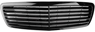 NIKISO Auto-Kühlergrill Auto Frontstoßstange Gitter Mesh Grill Für M&ercedes Benz AMG Style W211 E-Klasse E500 E320 E350 E430 2002–2006