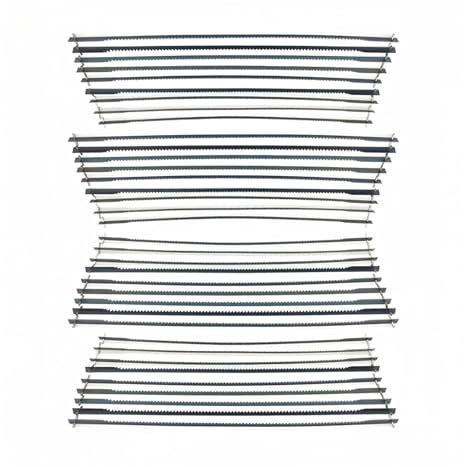 Hojas de sierra de marquetería,Hojas de sierra, 40 Uds. Pasador de hoja de Sierra de calar de 6 pulgadas 152x1,8x0,2mm extremo de pasador 24T for la mayoría de cortes de madera, Metal y plástico for c