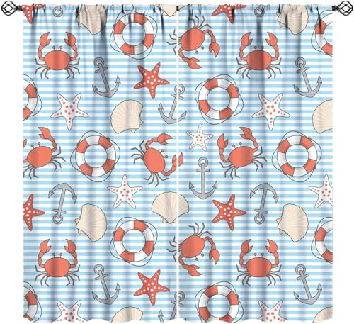 Vorhang Kinderzimmer Cartoon-Tiere Kinder Vorhänge Mit Ösen Polyester Gardinen Thermovorhang Blickdicht Ösenschal Kindergardinen 300X280 cm (B + H) Für Wohnzimmer,2Er Set-670546126