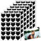 Piriuuo Lot de 144 autocollants pour coins photo - Noirs - Pour bord de photo - Pour le scrapbooking, le bricolage, le scrapbooking, l'album photo, l'album photo, le journal intime