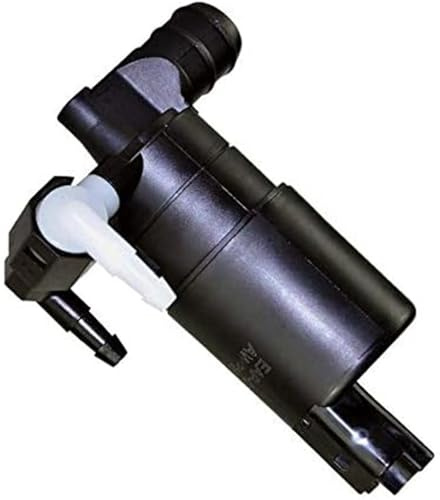 DEMULAX Twin Outlet Windscreen Washer Pump Replacement, for Front amp; Rear, for Peugeot, 106, 207, 307, 308, 607, 807, 1007 Replaces 643475 Washer Pump Motor