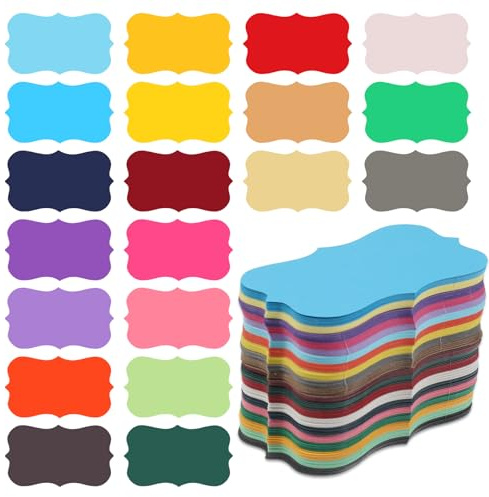 200Pcs Mini Vintage Blank Note Cards, 3.5 x 2 inches Blank Index Cards, Double Sided Word Message Card for Scrapbookings, Learning, Note, Gift Tags (20 Colors)