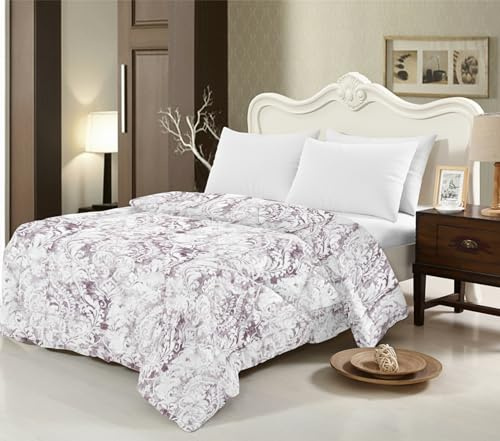 Edredón Nórdico para Cama 150 (250x260 cm) - Relleno de Fibra 250gr/m2, Diseño Estampado Reversible, Suave, Transpirable, Hipoalergénico, Ligero y Cálido para Invierno y Entretiempo (Suzhou)