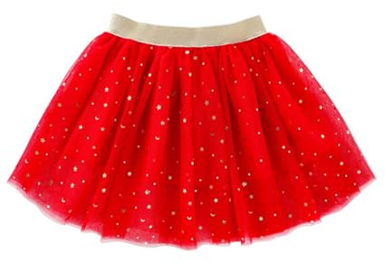 Falda tutú con estampado para niñas Tutu Rojo Tutu Rojo Niña de 1 a 10 años