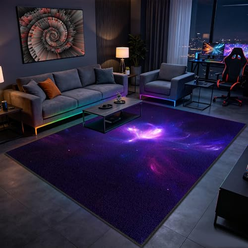 Maskintvättbara spelmattor vardagsrum, köksmattor halkfria tvättbara, gamer-mattor för sovrum, golvmatta för hall, matsal modern kort lugg matta 60 x 120 cm/23,62 x 47,24 tum